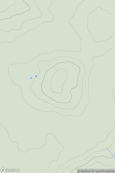 Thumbnail image for Hurst Hill [Central and Eastern England] showing contour plot for surrounding peak